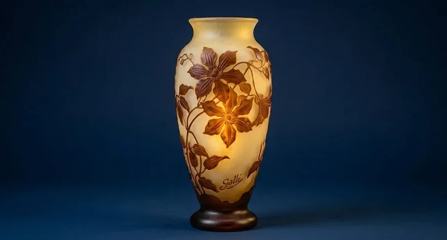 Paire de vases en opaline diffusée en ligne depuis l'inventaire Antiks